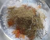 A picture of step 1 of Green onions bajra paratha.