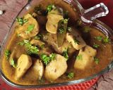 A picture of step 8 of Arvi(taro root)Ka Khatta (curry).