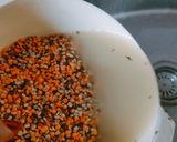 A picture of step 2 of Urad and Masoor Dal.