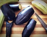 A picture of step 1 of Fried Eggplant 🍆.