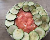 Une image de l'étape 7 de Tarte salée Ricotta saumon et courgettes.