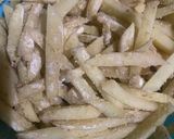 A picture of step 2 of Pakora fries.