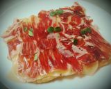 Foto del paso 5 de la receta: Piadina con jamón ibérico y queso emmental fundido