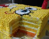 Foto langkah ke 10 dari resep Orange ombre cake enaaakk.