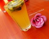 A picture of step 4 of 4 simple iftar drinks/mojito's.