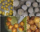 A picture of step 3 of Golden Balls in Hariyali gravy.