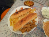 ساندويش الدجاج المتبل
