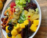 Une image de l'étape 8 de 🥒🌶️Pokebowl🪹🍃sucré🫐🥝 salé 🍒🥕🥑.