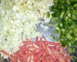 A picture of step 4 of Gujarati Pulao.