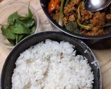 Foto langkah ke 5 dari resep Nasi Bakar Tuna Pedas.