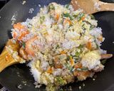 A picture of step 7 of Prawn and Veggie Fried Rice.