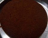 A picture of step 6 of Simple chocolate vanilla cake.