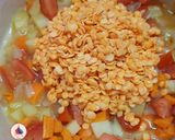 A picture of step 3 of SHURBAT AL - ADAS - Protein rich Lentil Soup from Middle East.