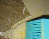 A picture of step 3 of Pattis on patela with ready-made paratha.