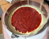 Epres fehércsokis mousse torta, eperzselével, tökmagos piskóta alapon recept fázis 6 fotója