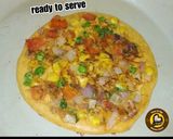 A picture of step 5 of Peri-Peri Corn Masala Gram Flour Pan Cake With & Without cheese.