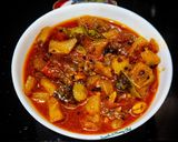 A picture of step 3 of Pineapple- tomato Khatta meetha.