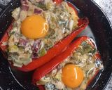 Foto del paso 4 de la receta: Morrones rellenos con verdeo