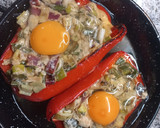 Foto del paso 4 de la receta: Morrones rellenos con verdeo