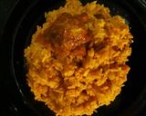 A picture of step 10 of Jollof rice and Turkey.