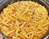 A picture of step 6 of Macaroni with Ground Meat and Béchamel, Baked in the Oven.