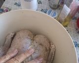 A picture of step 3 of Chicken roast with veggies.