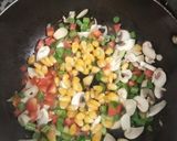 A picture of step 3 of Hot and sour soup.