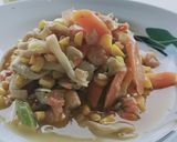 Foto langkah ke 7 dari resep Tumis udang dan jamur.