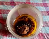 A picture of step 1 of Choco Coffee Muffins.