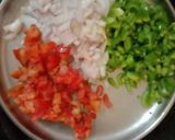 A picture of step 1 of Masala pav.