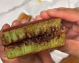Foto langkah ke 5 dari resep Martabak Manis Pandan Cokelat Keju (Teflon)🍫🧀.