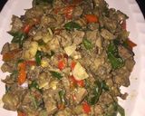 Foto langkah ke 5 dari resep Oseng Ati Ampela Lombok Ijo.