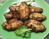 A picture of step 4 of Thai Grilled Chicken Wings with Black Pepper and Lemongrass.