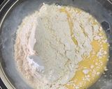 A picture of step 3 of Milo Marble Cake.