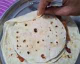 A picture of step 5 of Crunch wrap.