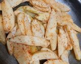 A picture of step 2 of Garlic potato.