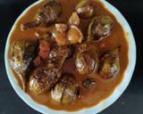 A picture of step 7 of Spicy baby brinjal curry.