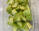 Hình bước làm 1 của món Nước ép dưa lưới