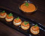 A picture of step 4 of Muhammara Dip Sauce.