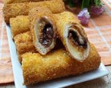 Foto langkah ke 4 dari resep Roti tawar goreng isi pisang coklat.