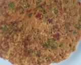 A picture of step 3 of Barley flour chilla.