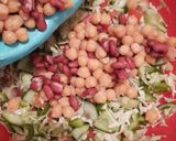 A picture of step 2 of Rajma chaat/Salad.