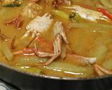 Foto langkah ke 3 dari resep Gulai labu siam seafood pedas.