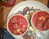 A picture of step 1 of Dawood Basha Kofta with Potatoes.