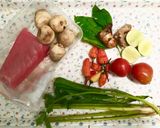 Foto langkah ke 1 dari resep Soup Tuna Jamur, Sehat bergizi. (Tanpa MSG).