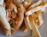 Foto del paso 7 de la receta: Sandwich de pollo con fritas