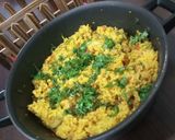 A picture of step 4 of Mumbai's tawa pulav.