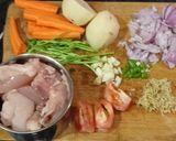 A picture of step 1 of Protein Rich Healthy Chicken Stew With Garlic Bread.