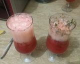 A picture of step 2 of Strawberry mint margarita.