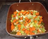 A picture of step 2 of Minestrone soup - classic winter warmer.